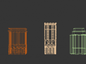 Cartoon town 3D Model