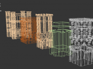 Cartoon town 3D Model