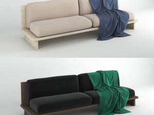 contemporary sofa 2 colors 3D Model
