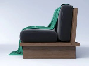 contemporary sofa 2 colors 3D Model
