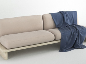 contemporary sofa 2 colors 3D 模型