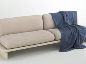 contemporary sofa 2 colors 3D Model