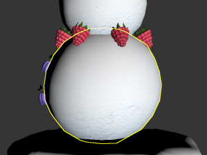 pretty cartoon snowman 3Dモデル