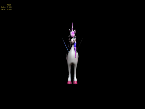 unicorn-pegasus low poly to vr ar 3D 모델