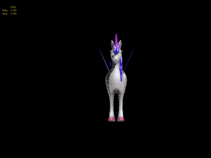 unicorn-pegasus low poly to vr ar 3D 모델