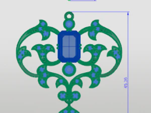 кулон груша 3D Принт Модель