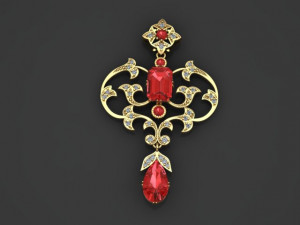 pendant pear 3D 프린트 모델
