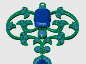 pendant pear 3D 프린트 모델