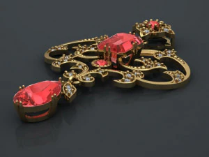 кулон груша 3D Принт Модель