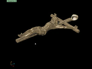 liontin salib Model Cetak 3D