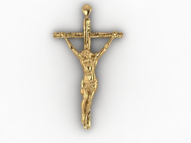 cross pendant 3D प्रिंट मॉडल .c4d .max .obj .3ds .fbx .stl .blend 