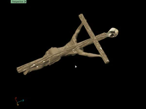 liontin salib Model Cetak 3D