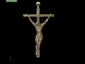 liontin salib Model Cetak 3D