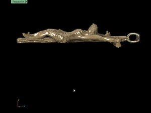 liontin salib Model Cetak 3D