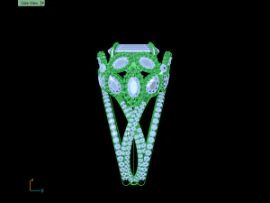 emerald ring butterfly 3d print model 3D Print Model