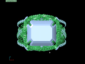 emerald ring butterfly 3d print model 3D Print Model