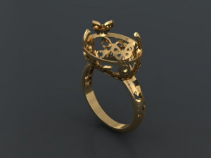 butterfly ring 3D 프린트 모델