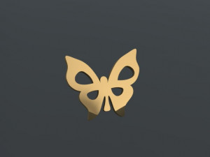 butterfly ring 3D 프린트 모델
