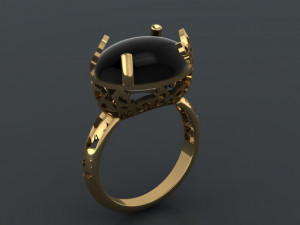 butterfly ring 3D 프린트 모델