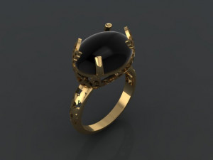 butterfly ring 3D 프린트 모델