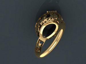 butterfly ring 3D 프린트 모델