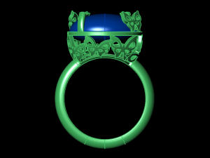 butterfly ring 3D 프린트 모델