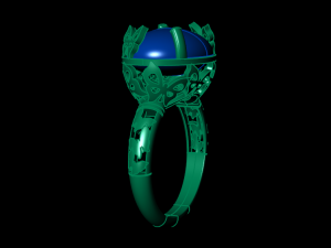 butterfly ring 3D 프린트 모델