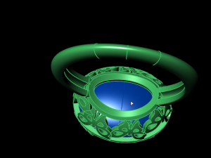 butterfly ring 3D 프린트 모델