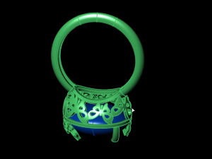 butterfly ring 3D 프린트 모델