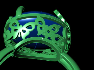 anel de borboleta Modelo de Impressão 3D