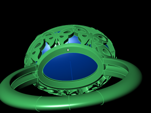 butterfly ring 3D 프린트 모델
