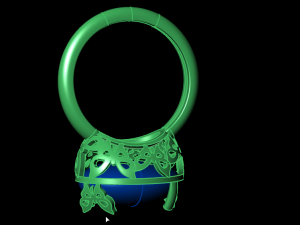 butterfly ring 3D 프린트 모델