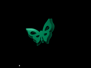 butterfly ring 3D 프린트 모델