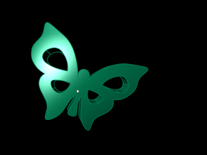 butterfly ring 3D 프린트 모델