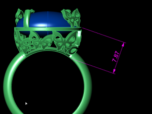 butterfly ring 3D 프린트 모델