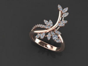 butterfly ring01 3D Baskı Modeli
