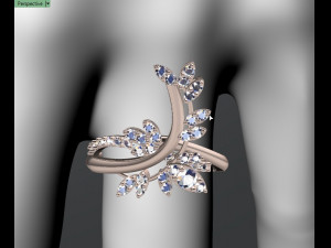 butterfly ring01 3D Baskı Modeli