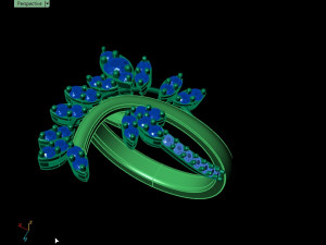 butterfly ring01 3D Baskı Modeli