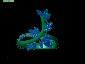 butterfly ring01 3D Baskı Modeli