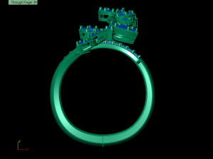 butterfly ring01 3D Baskı Modeli