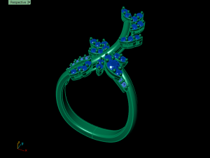 butterfly ring01 3D Baskı Modeli