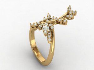 butterfly ring01 3D Baskı Modeli