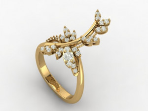 butterfly ring01 3D Baskı Modeli