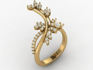 butterfly ring01 3D Baskı Modeli