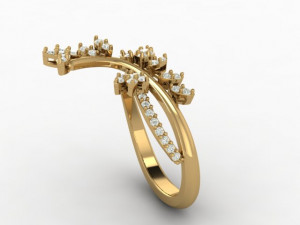 butterfly ring01 3D Baskı Modeli