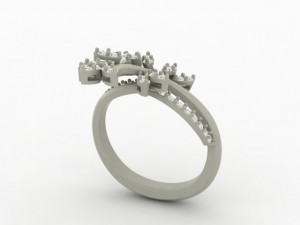 butterfly ring01 3D Baskı Modeli