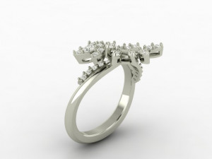 butterfly ring01 3D Baskı Modeli
