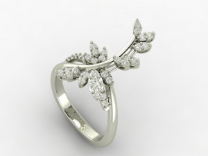 butterfly ring01 3D Baskı Modeli