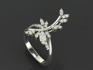 butterfly ring01 3D Baskı Modeli