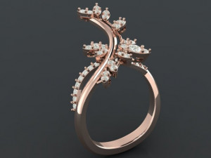 butterfly ring01 3D Baskı Modeli